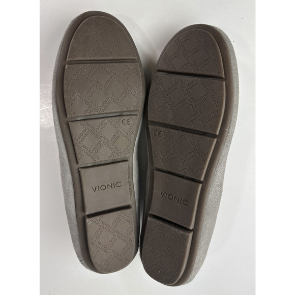 Vionic Debbie Slip On Loafers Flats Shoes Moccasins Suede Taupe Women’s Size 9.5 - Picture 10 of 11